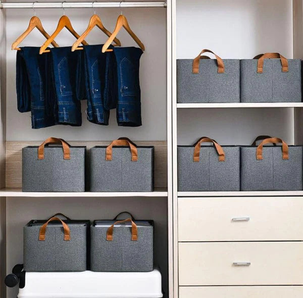 SPACE SAVER™ - Ash-Finish Premium Wardrobe Storage Box