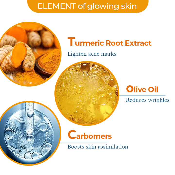 TURMERIC ANTI-OXIDATION Face Gel For Acne, Radiant, Glowing Skin, Wrinkles- (Buy 1 + Get 1 Free) - Limited Time Offer