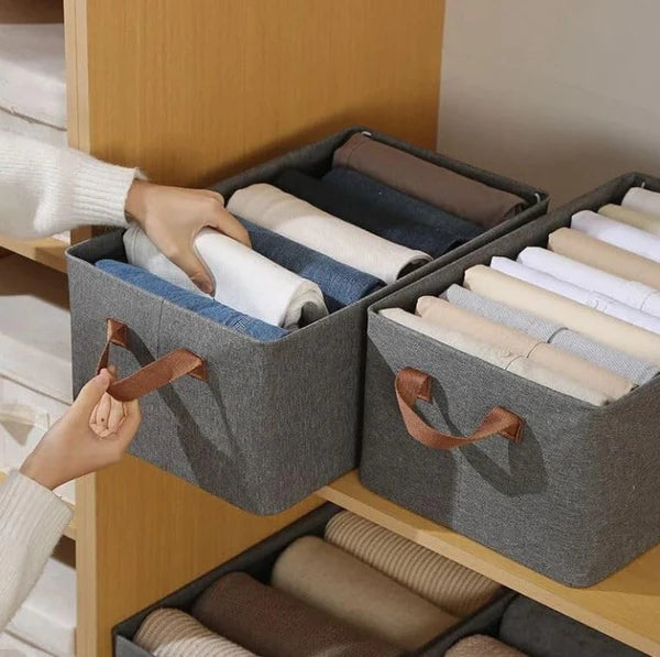 SPACE SAVER™ - Ash-Finish Premium Wardrobe Storage Box