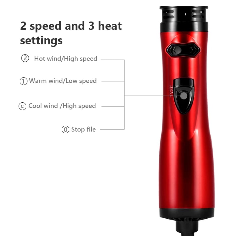 3-in-1 Hot Air Styler and Rotating Hair Dryer for Dry hair, curl hair, straighten hair