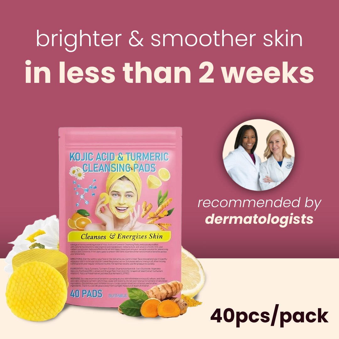 Turmeric Kojic Acid Cleansing Pads（BUY 1 GET 1 FREE)